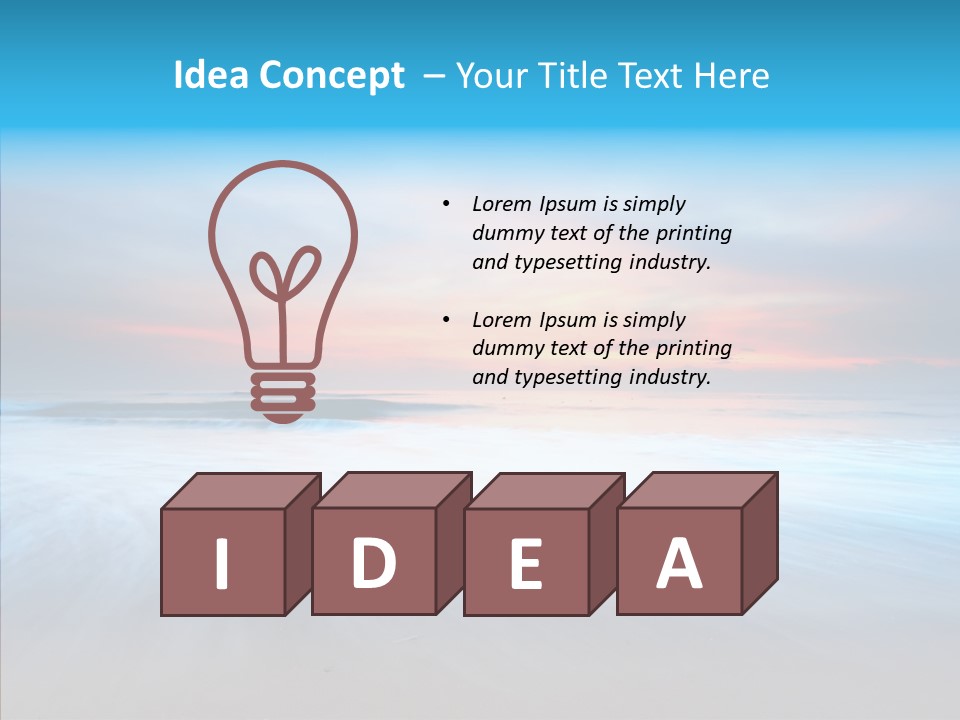 Summer Sand Touristic PowerPoint Template