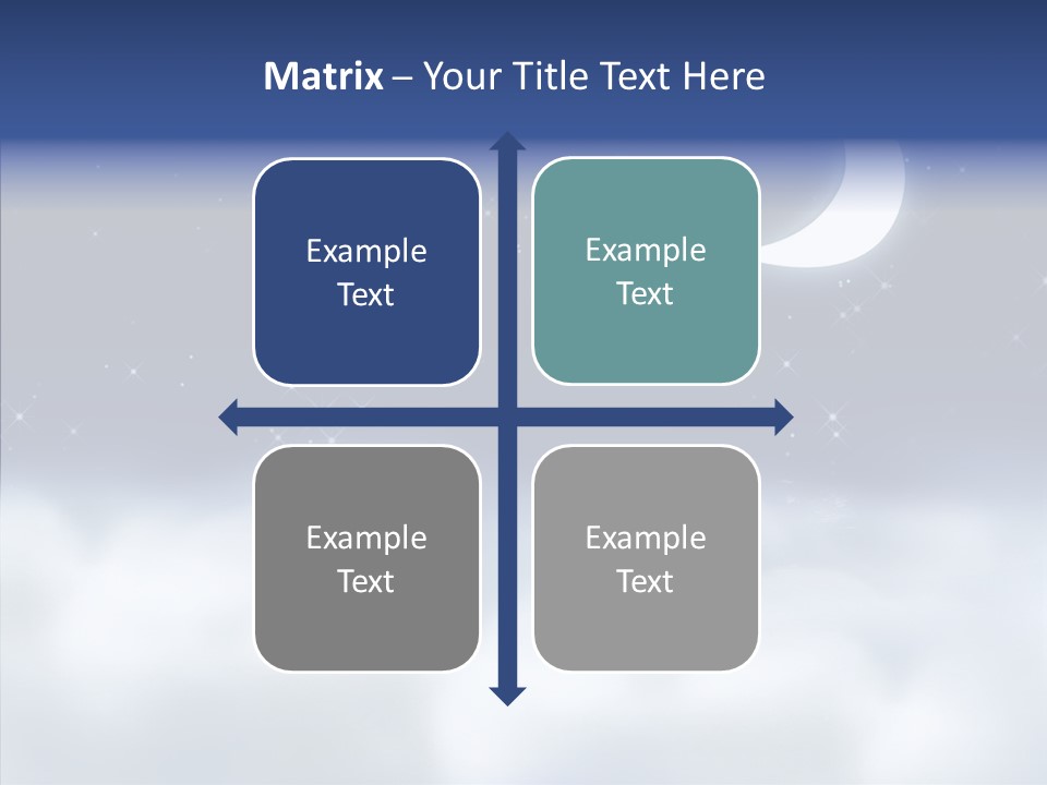 Artistic Dusk Star PowerPoint Template