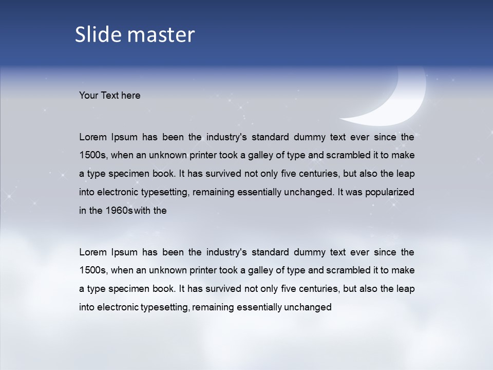 Artistic Dusk Star PowerPoint Template