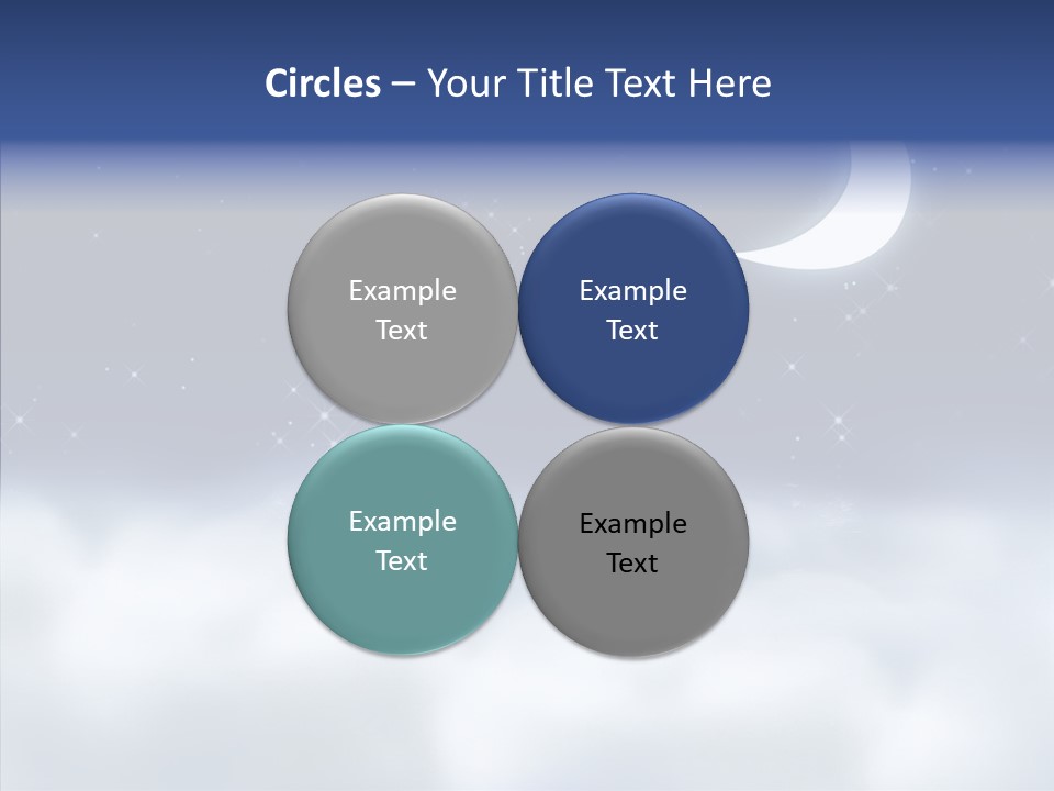 Artistic Dusk Star PowerPoint Template