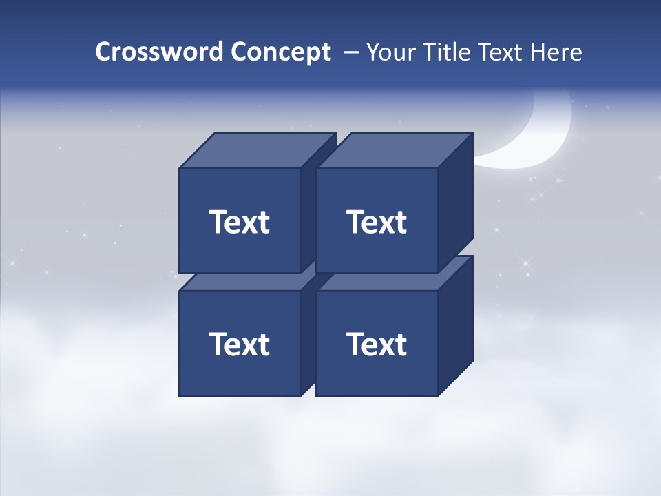Artistic Dusk Star PowerPoint Template