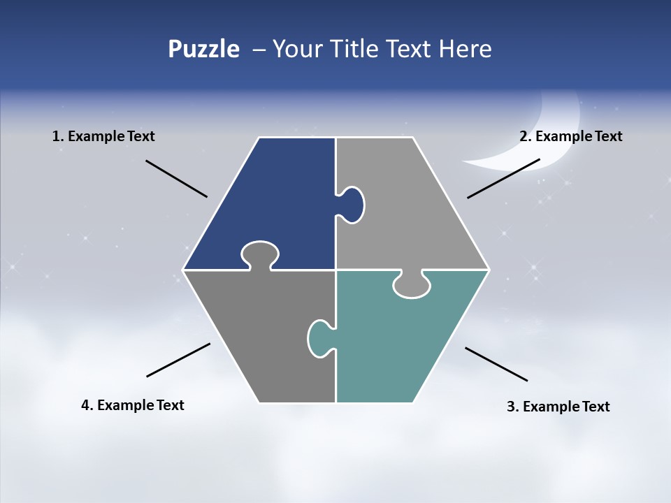 Artistic Dusk Star PowerPoint Template