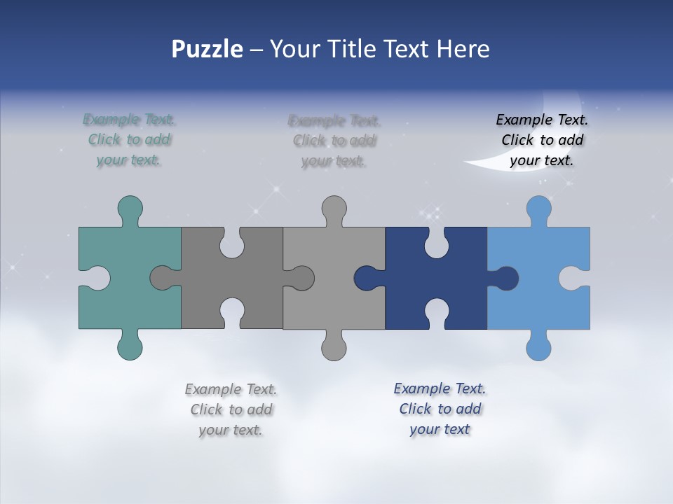 Artistic Dusk Star PowerPoint Template