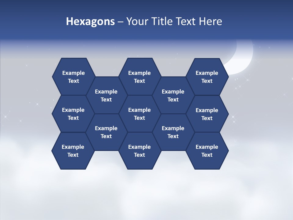 Artistic Dusk Star PowerPoint Template