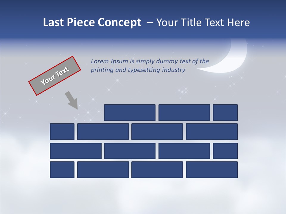 Artistic Dusk Star PowerPoint Template