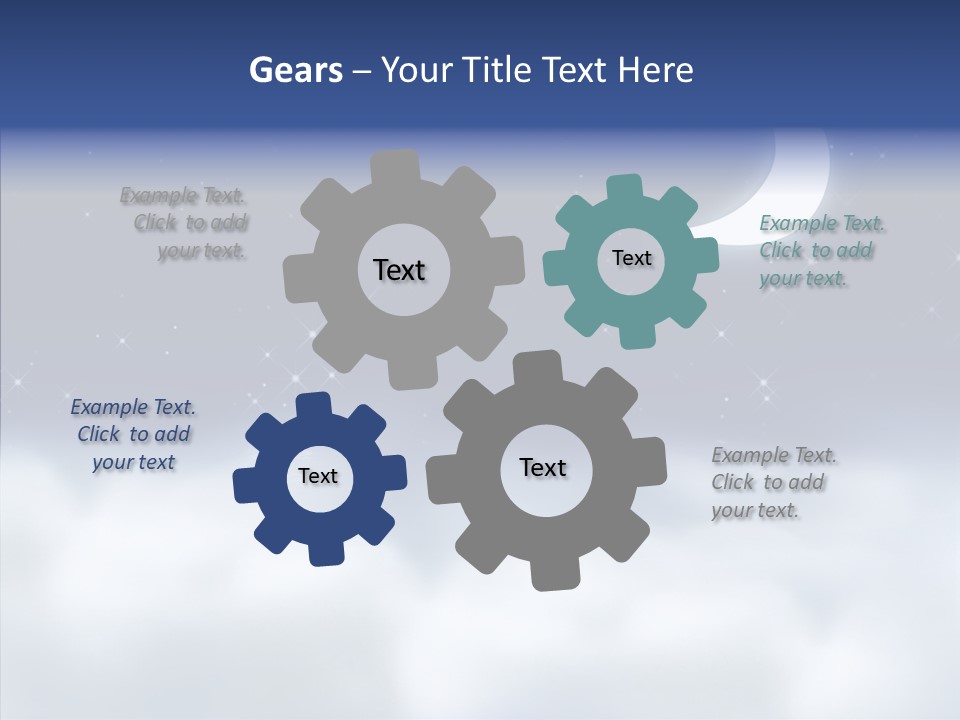 Artistic Dusk Star PowerPoint Template