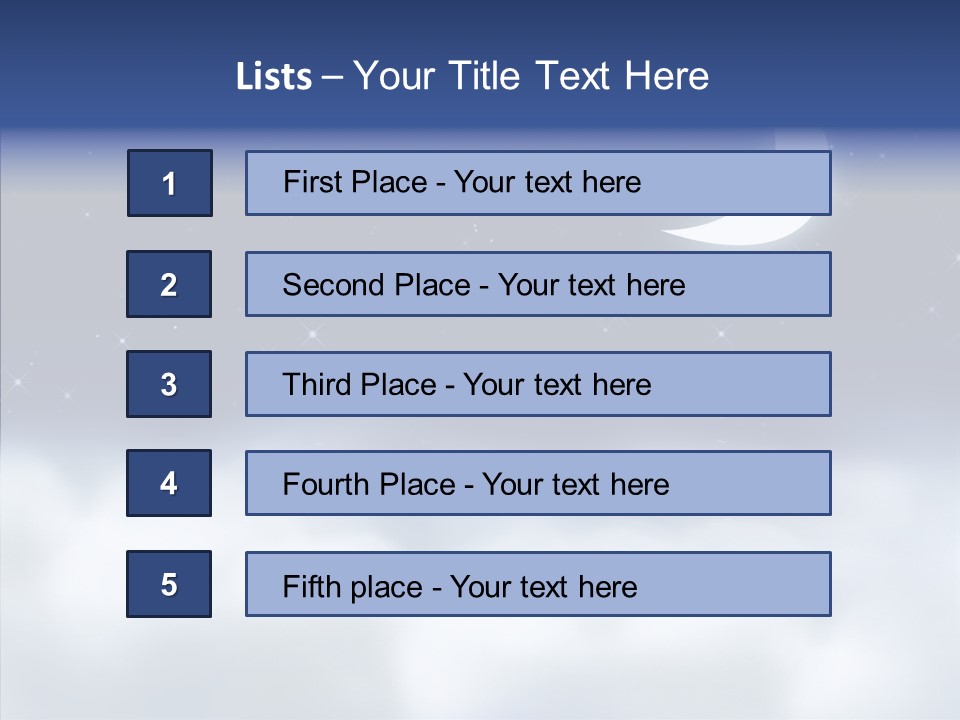 Artistic Dusk Star PowerPoint Template
