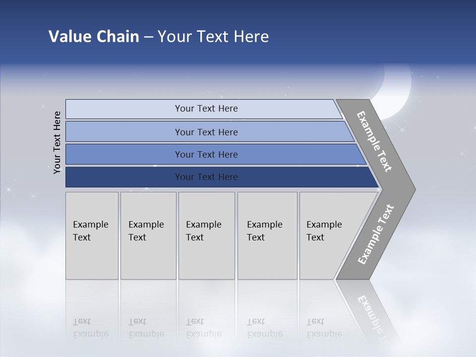 Artistic Dusk Star PowerPoint Template