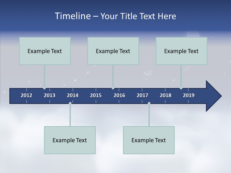 Artistic Dusk Star PowerPoint Template