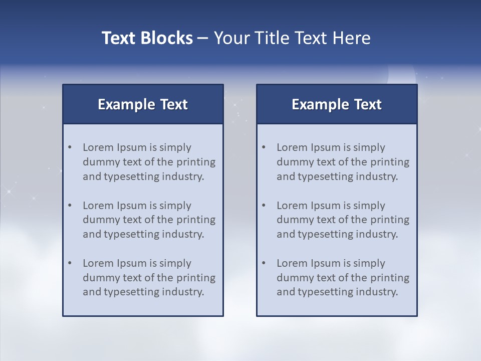 Artistic Dusk Star PowerPoint Template