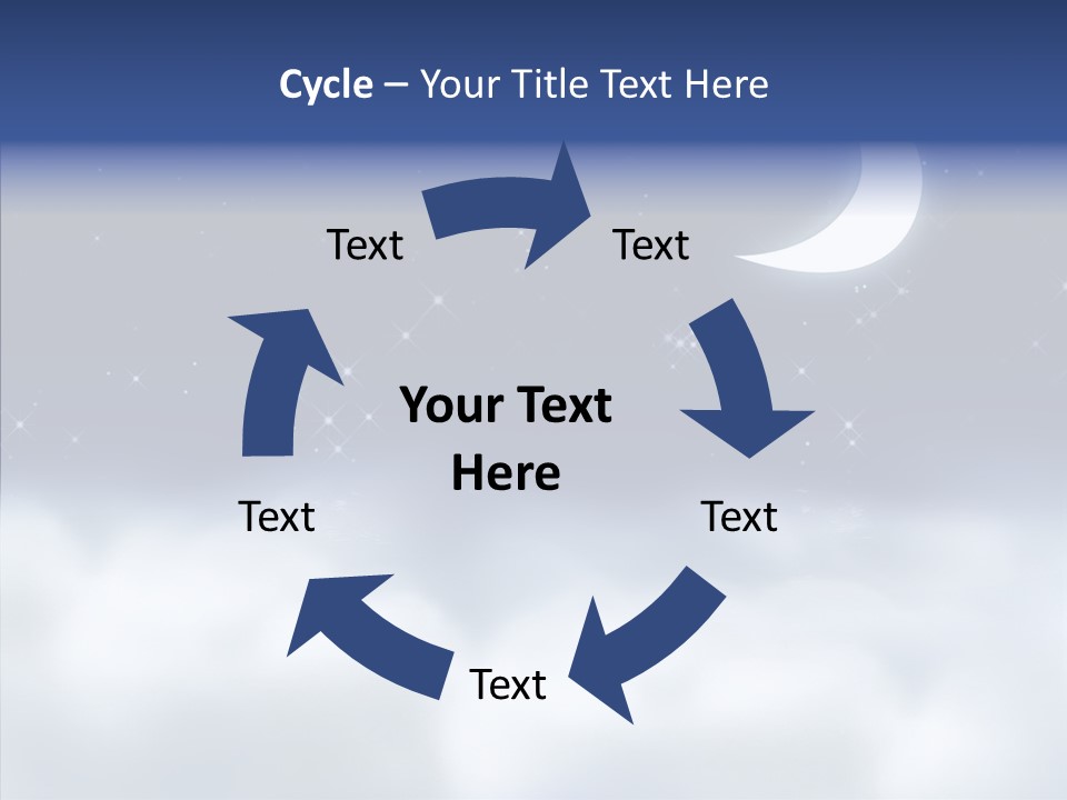 Artistic Dusk Star PowerPoint Template