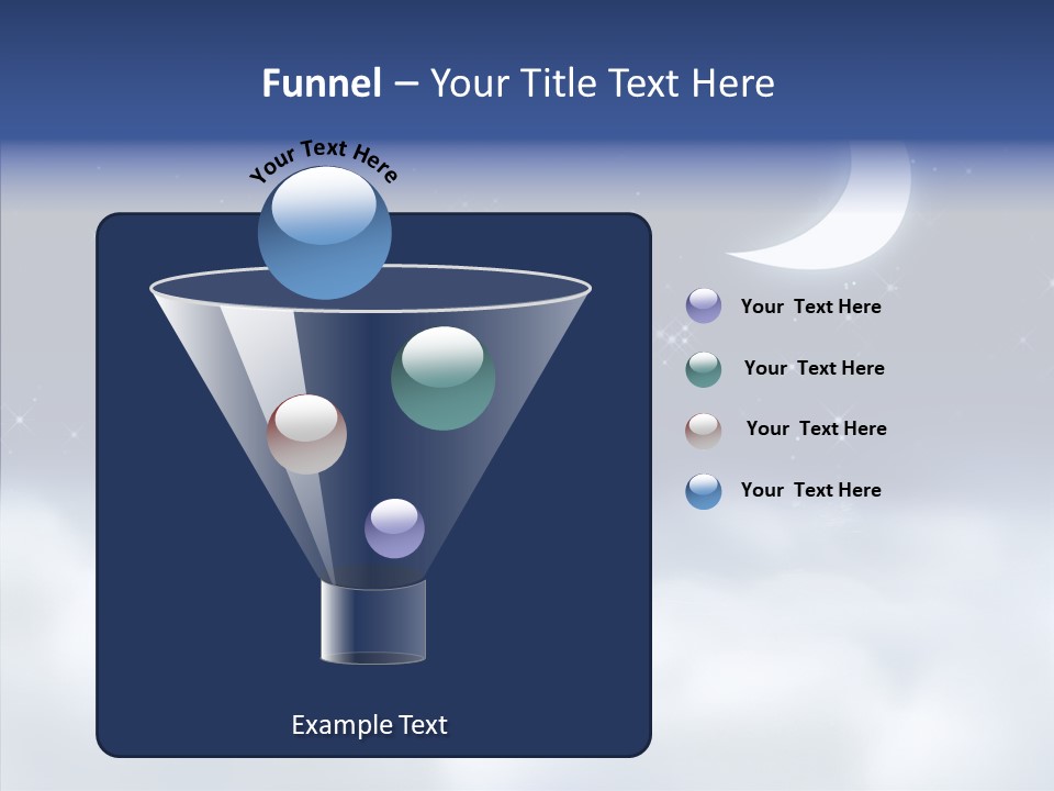 Artistic Dusk Star PowerPoint Template