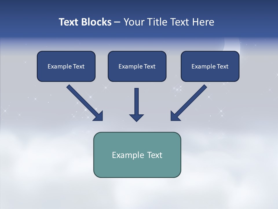 Artistic Dusk Star PowerPoint Template