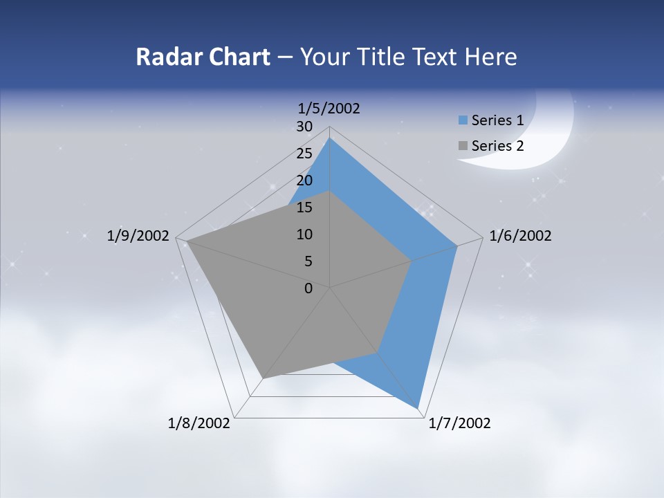 Artistic Dusk Star PowerPoint Template