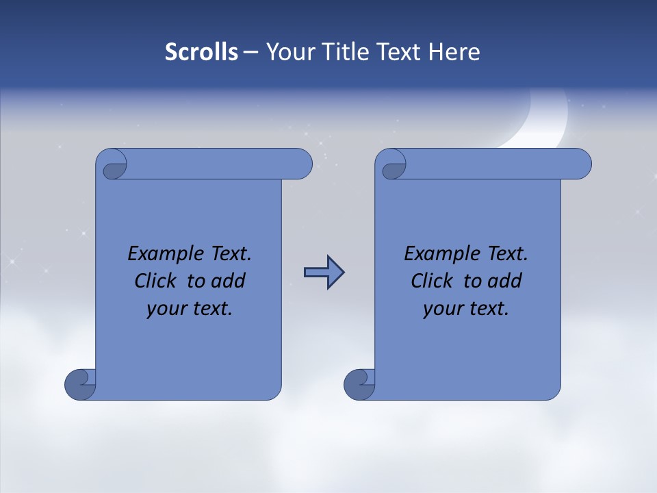 Artistic Dusk Star PowerPoint Template