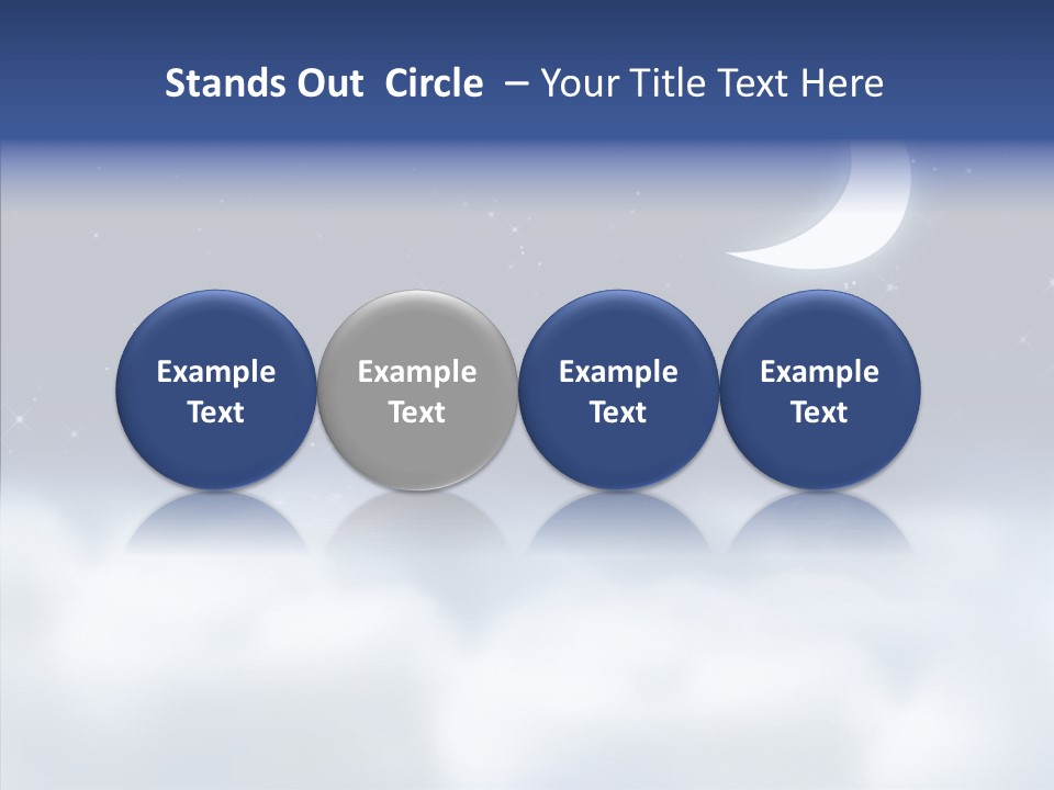 Artistic Dusk Star PowerPoint Template