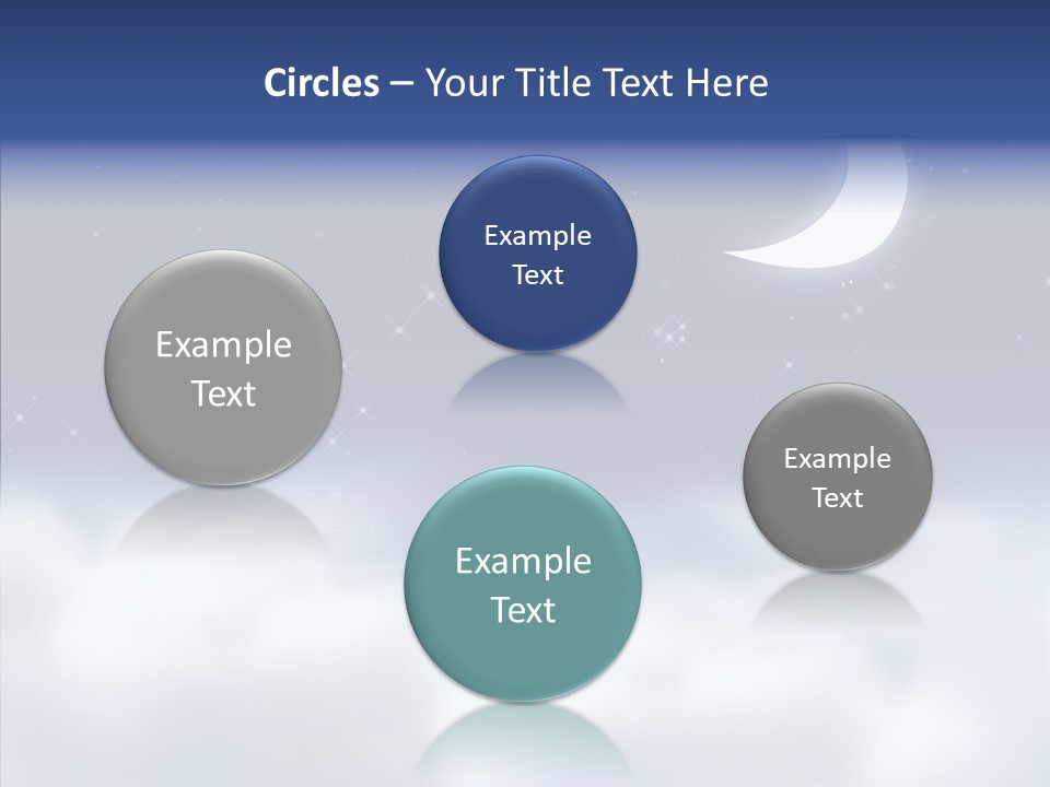 Artistic Dusk Star PowerPoint Template