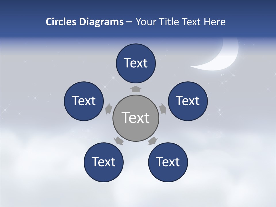 Artistic Dusk Star PowerPoint Template