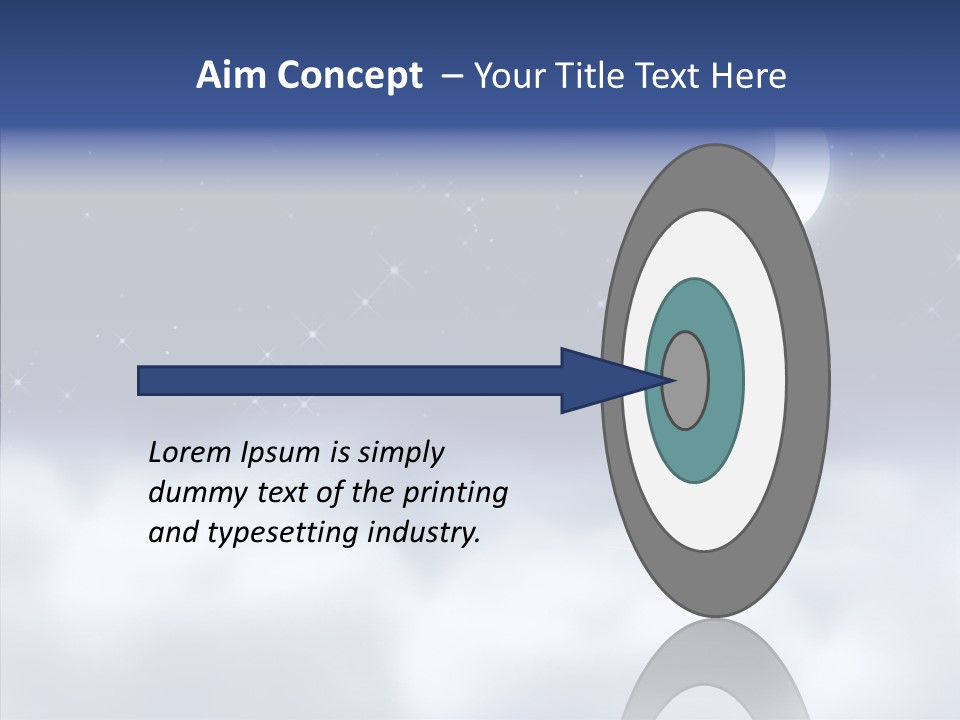 Artistic Dusk Star PowerPoint Template