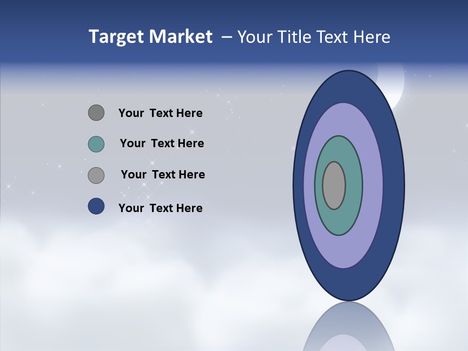 Artistic Dusk Star PowerPoint Template