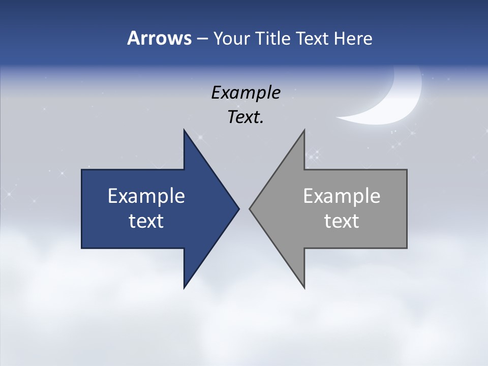 Artistic Dusk Star PowerPoint Template