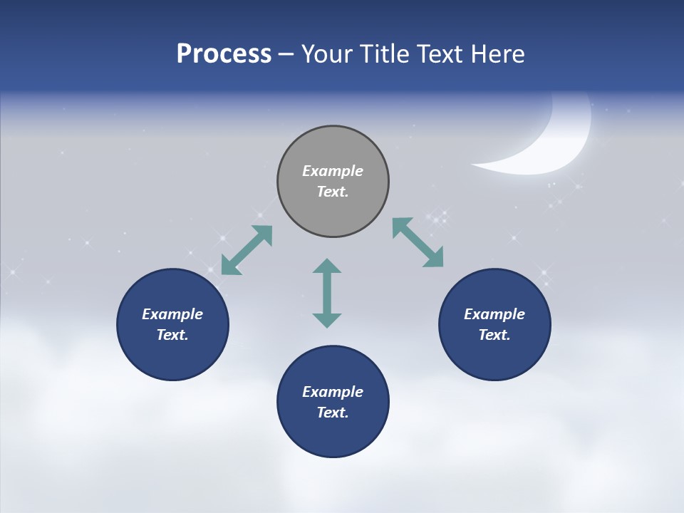 Artistic Dusk Star PowerPoint Template