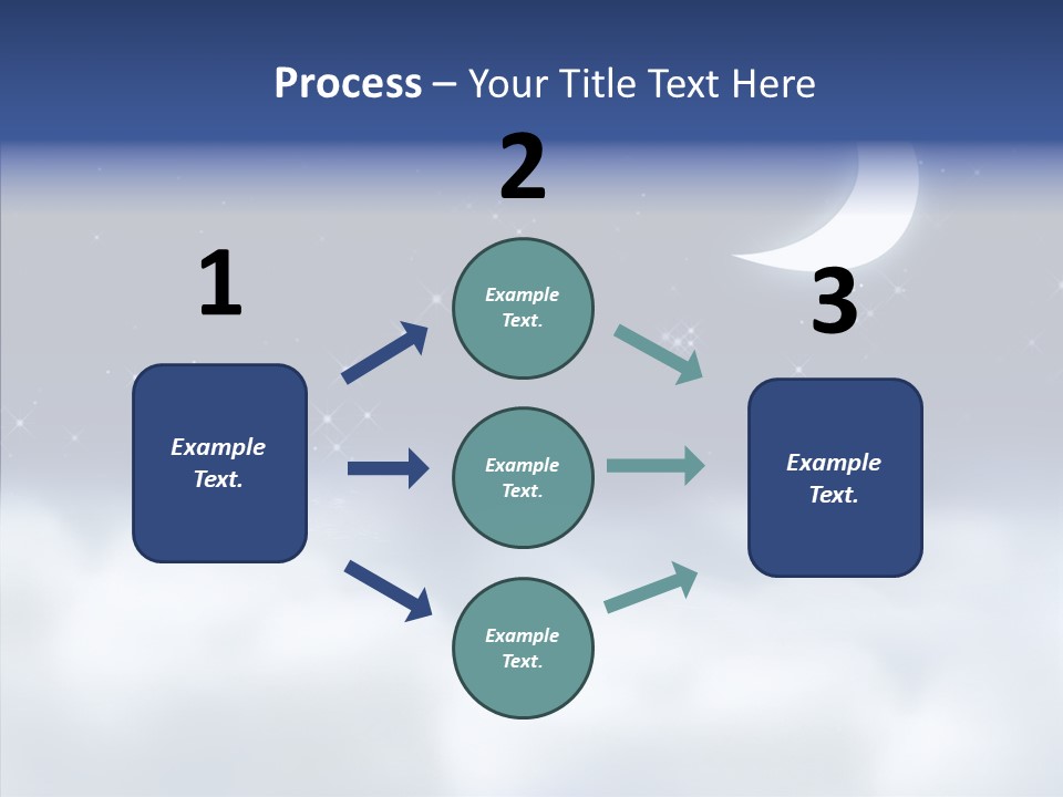 Artistic Dusk Star PowerPoint Template