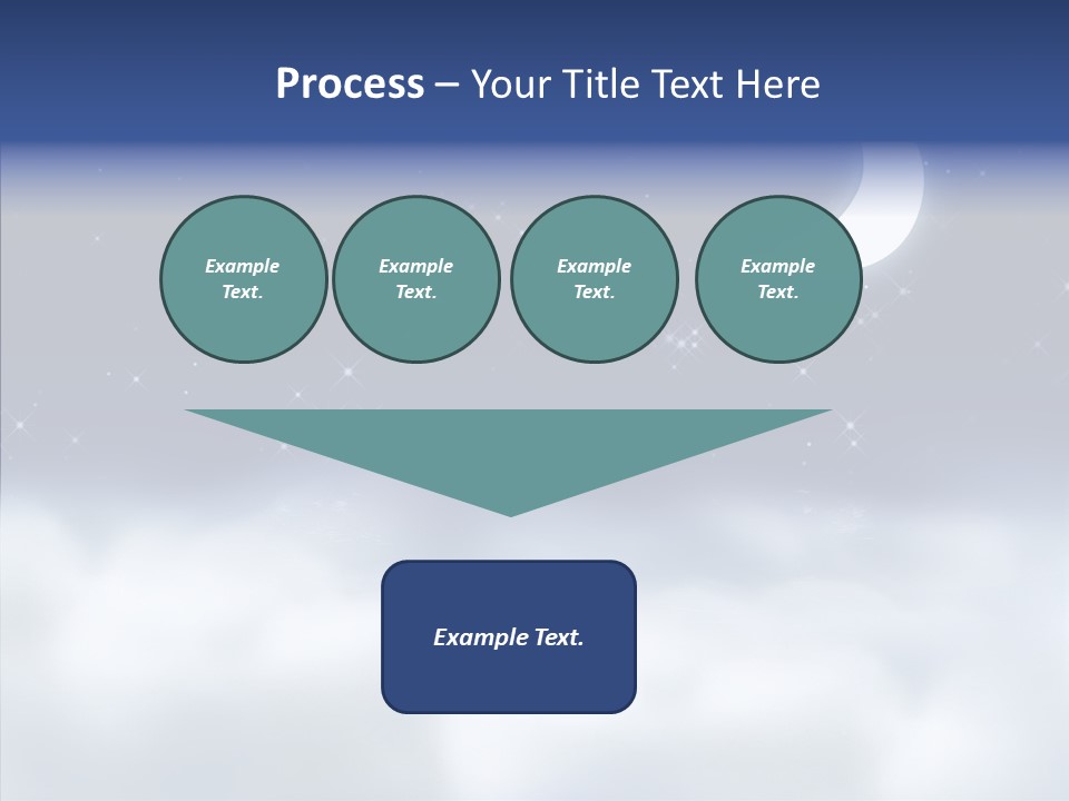 Artistic Dusk Star PowerPoint Template