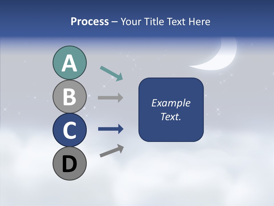 Artistic Dusk Star PowerPoint Template