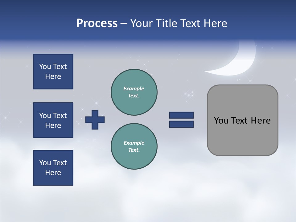 Artistic Dusk Star PowerPoint Template