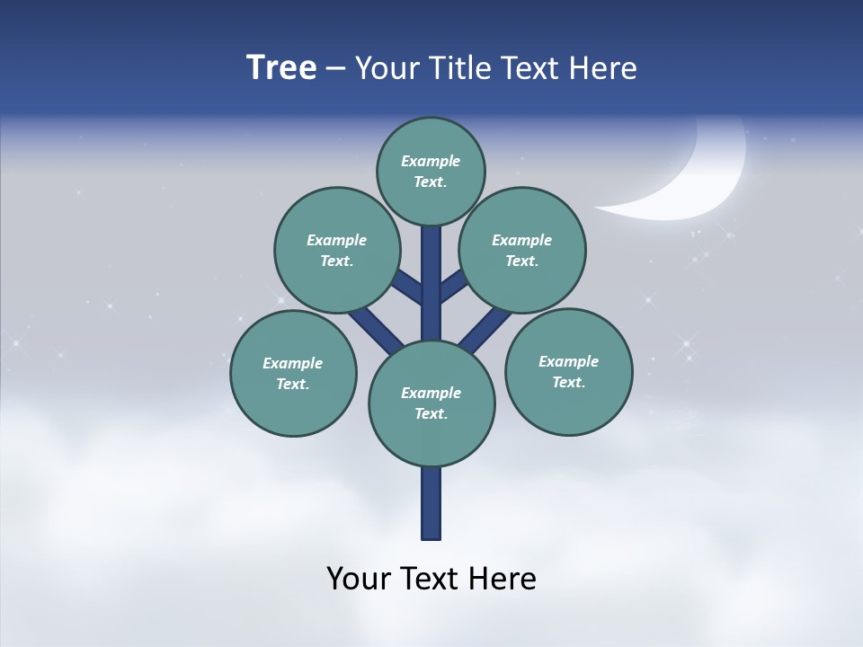 Artistic Dusk Star PowerPoint Template