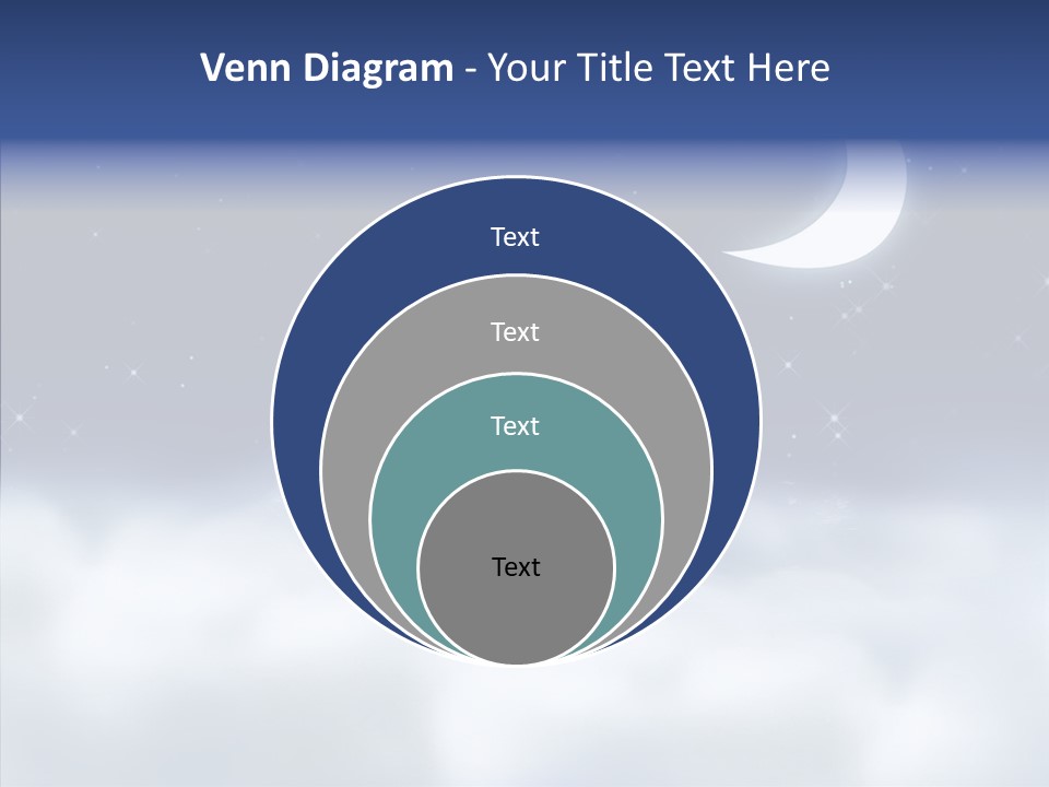Artistic Dusk Star PowerPoint Template
