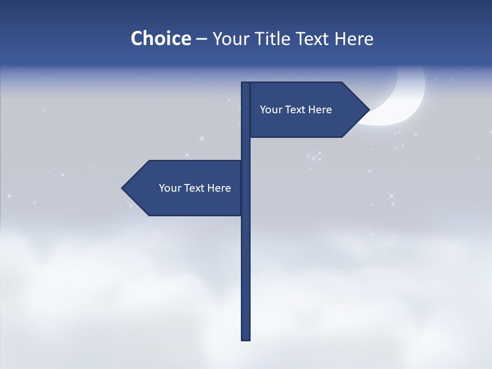 Artistic Dusk Star PowerPoint Template