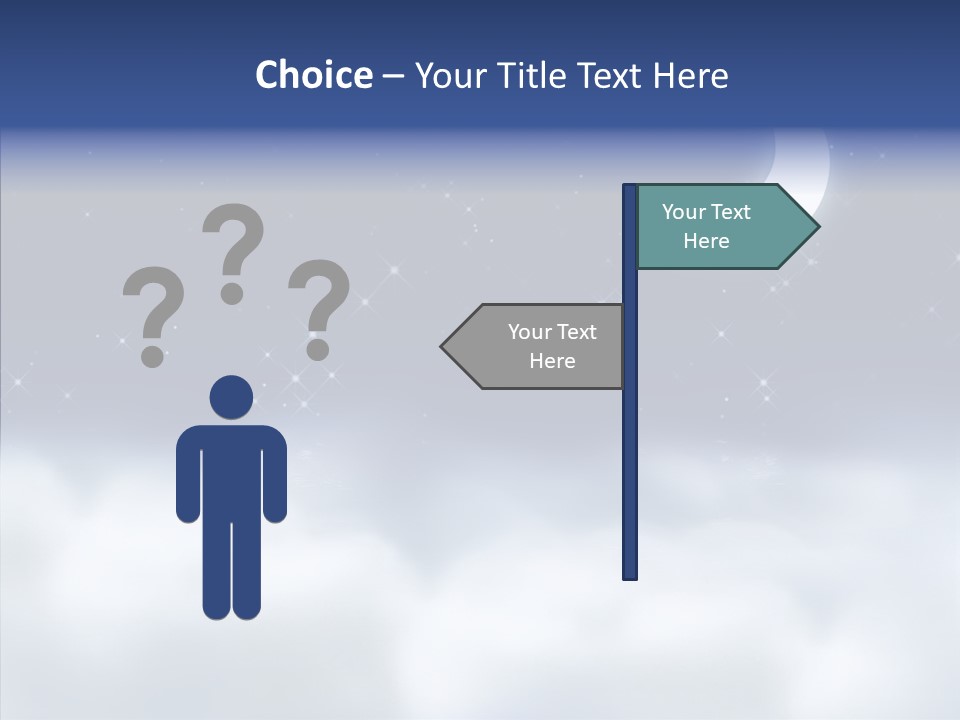 Artistic Dusk Star PowerPoint Template