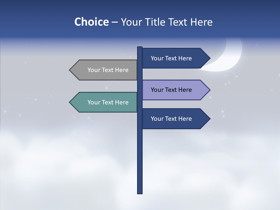 Artistic Dusk Star PowerPoint Template