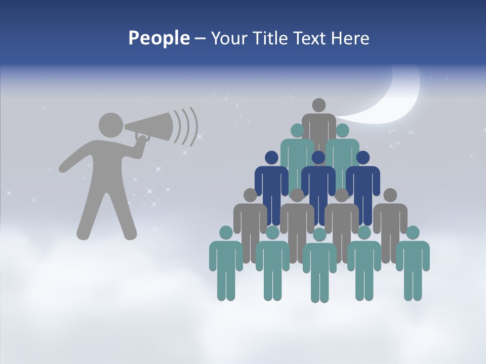 Artistic Dusk Star PowerPoint Template