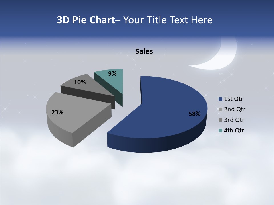 Artistic Dusk Star PowerPoint Template
