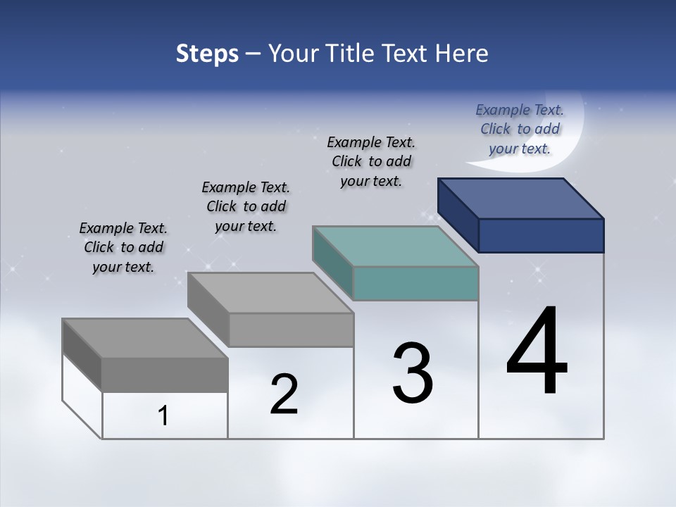 Artistic Dusk Star PowerPoint Template