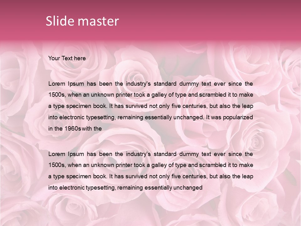 Flowers Pink Day PowerPoint Template