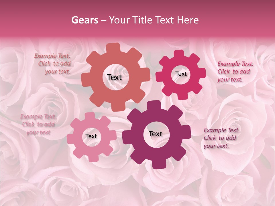 Flowers Pink Day PowerPoint Template