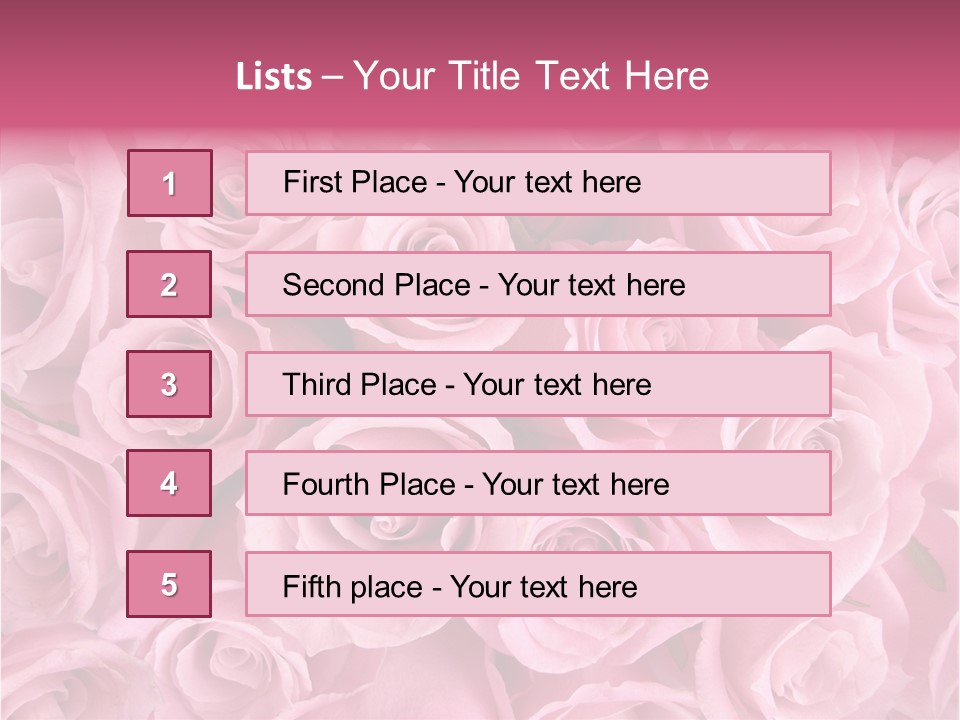 Flowers Pink Day PowerPoint Template