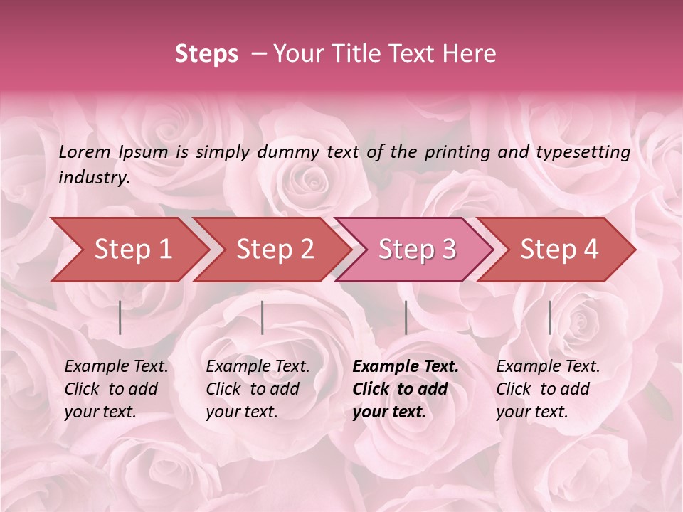 Flowers Pink Day PowerPoint Template