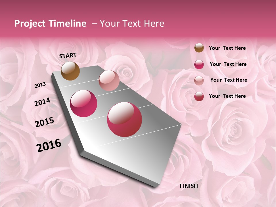Flowers Pink Day PowerPoint Template