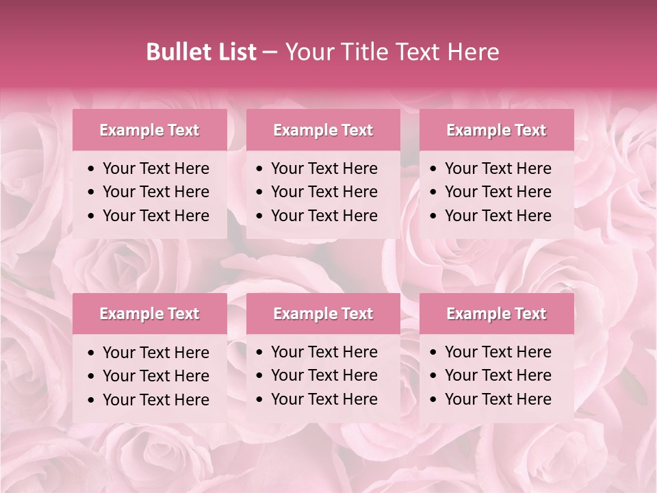Flowers Pink Day PowerPoint Template