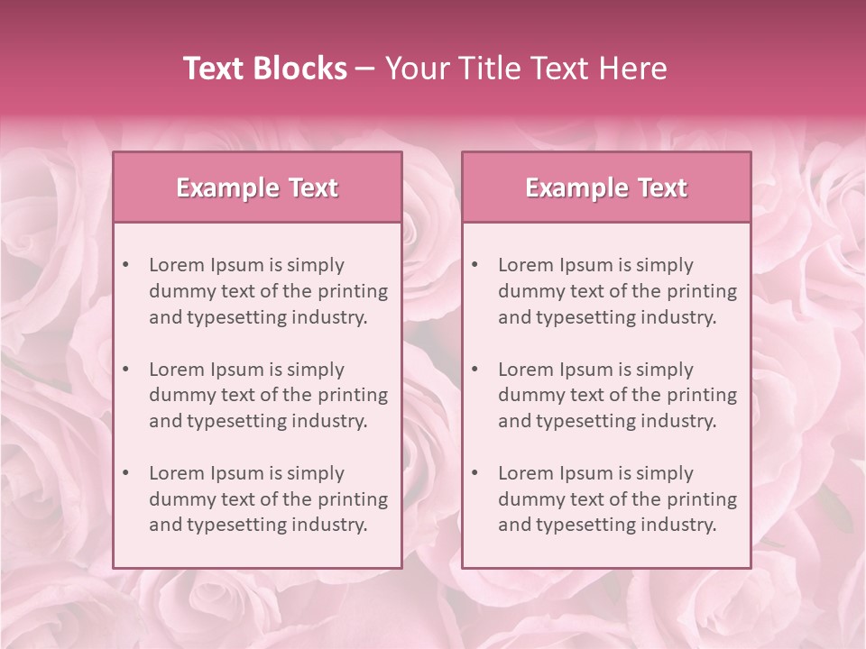 Flowers Pink Day PowerPoint Template