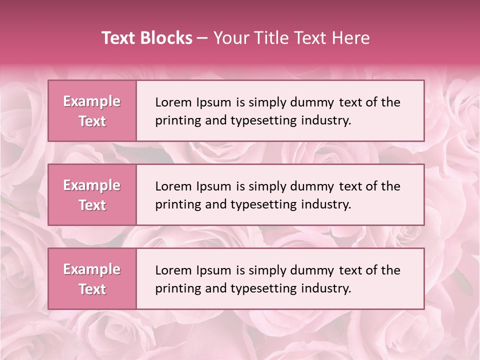 Flowers Pink Day PowerPoint Template