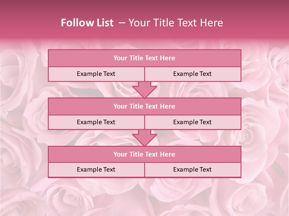 Flowers Pink Day PowerPoint Template
