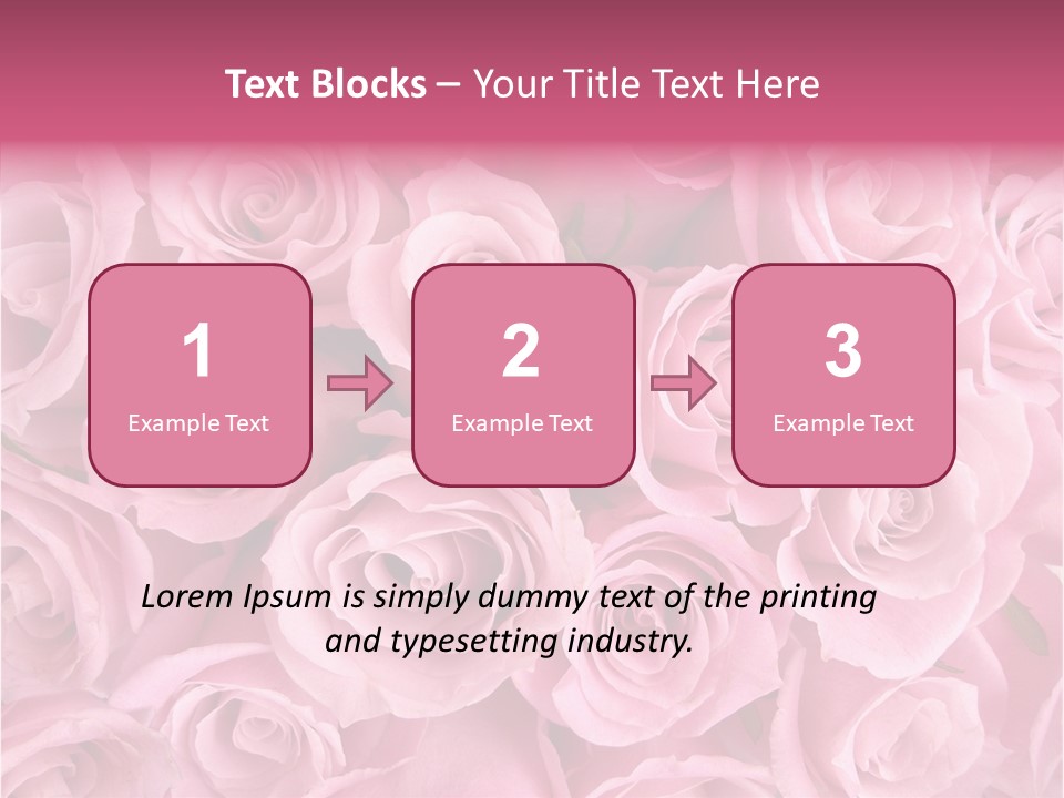 Flowers Pink Day PowerPoint Template