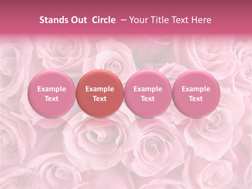 Flowers Pink Day PowerPoint Template