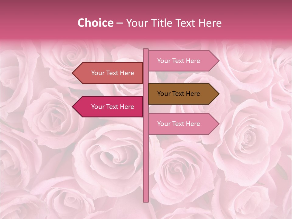 Flowers Pink Day PowerPoint Template